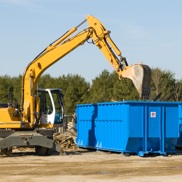 are there any restrictions on where a residential dumpster can be placed in Leesburg VA